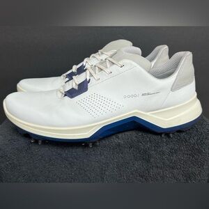 ECCO Golf Biom G5 Shoes White Waterproof Gore-Tex Spikes EU 46 Men’s 12-12.5